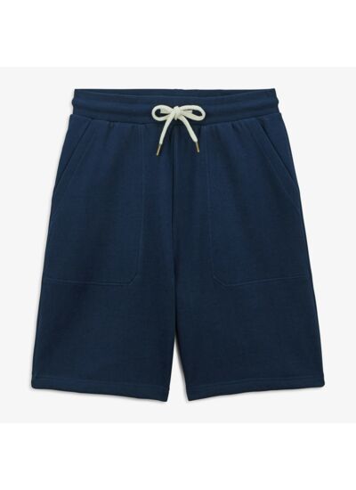 Short en molleton bleu marine