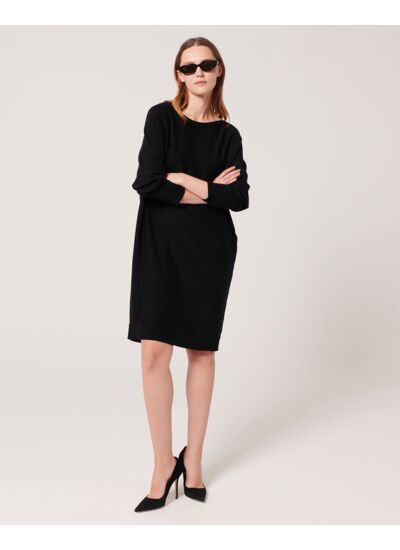Robe Maille Rendy Noir en Polyamide