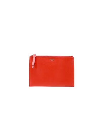 Lettrine De Lancel - Pochette Zippee - Rouge Poppy