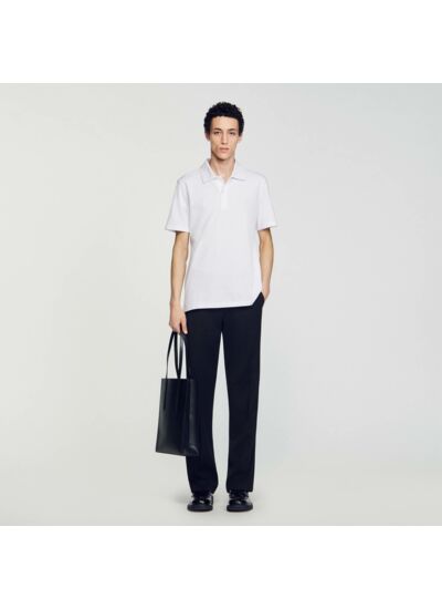 Polo fleur en coton