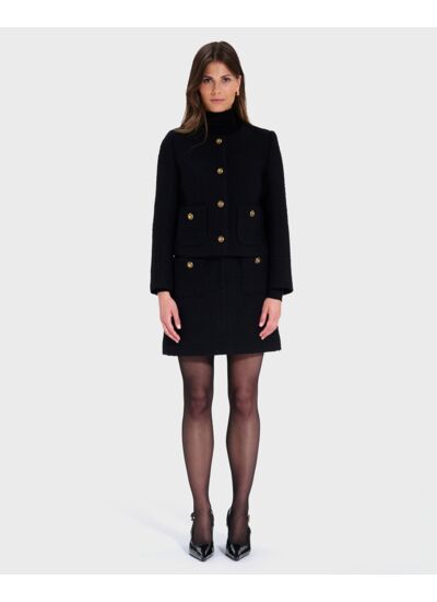 Veste Valse Noir en Coton