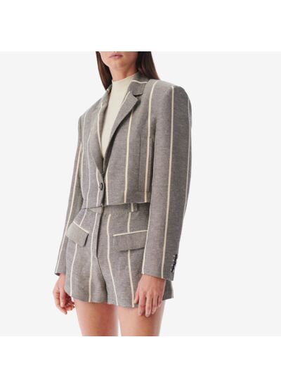 Veste De Tailleur À Rayures Dupa