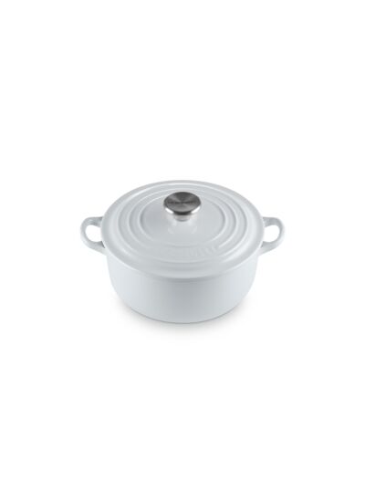 Cocotte ronde 20cm en fonte émaillée vapeur