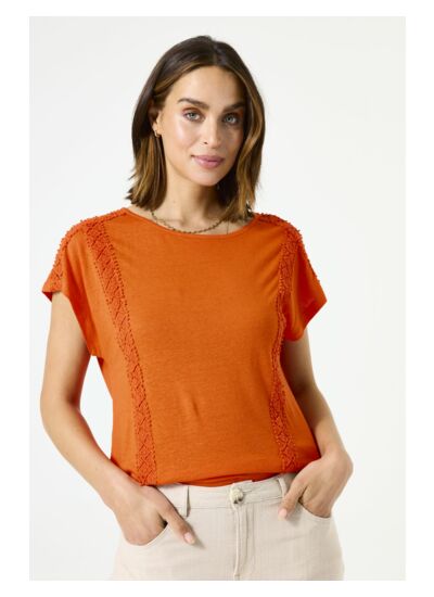 Women T-shirt Orange