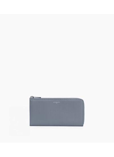 Compagnon zippé Emilie en cuir signature T