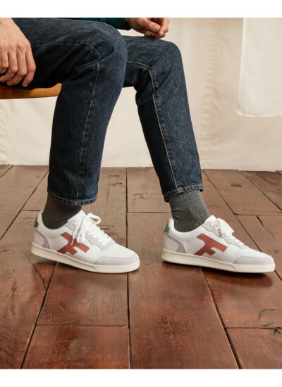 Baskets blanches & terracotta