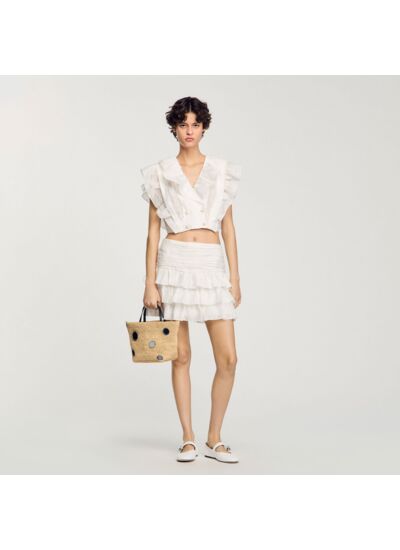 Top court à volants