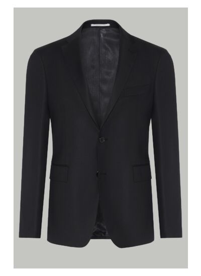 Veste Bleu Marine En Laine Stretch