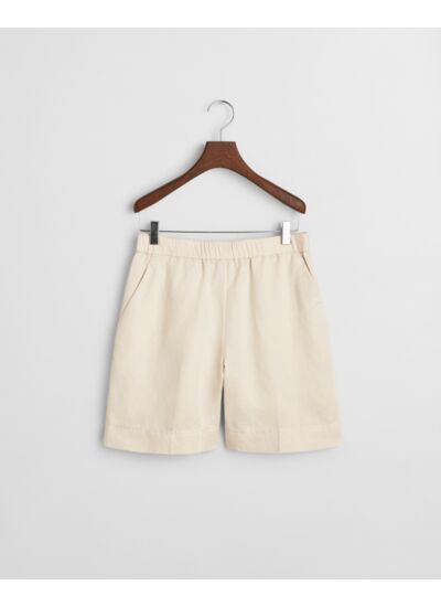 Relaxed Fit Linen Blend Pull-On Sho