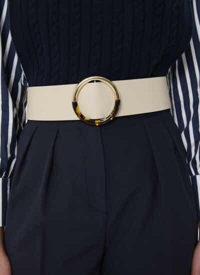 Tara Jarmon Ceinture lauren - craie en cuir de vachette