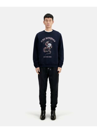 Sweatshirt Avec Print Devant Snake Homme