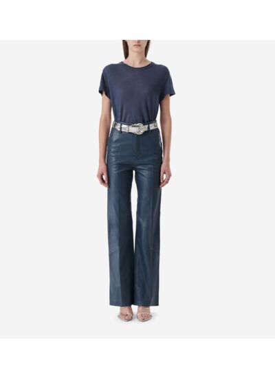 T-Shirt En Lin Col Rond Third