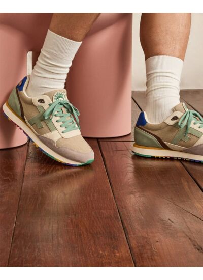 Running taupe & kaki clair