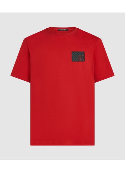 K LOGO WOVEN LABEL T-SHIRT