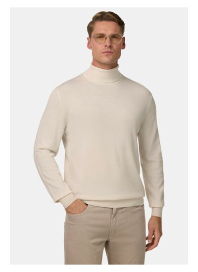 Pull Col Roulé En Laine Mérinos
