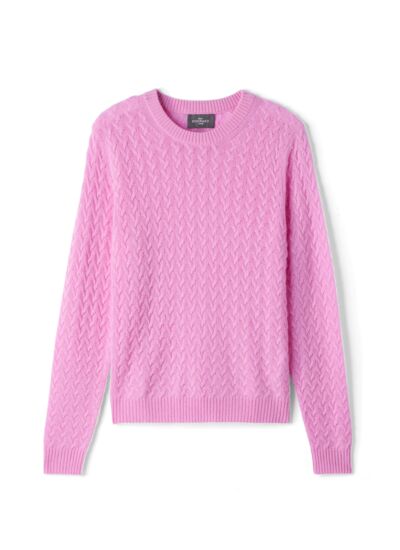 Pull col rond à torsades - Femme - SMOOTHIE