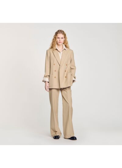 Veste de costume à boutonnage croisé