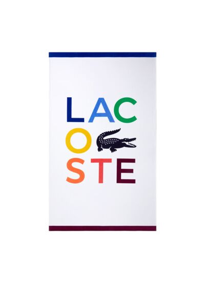 Lacoste - Serviette de plage en velours 450 g/m², L Crocolor