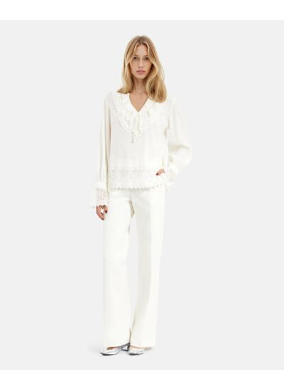 Top Manche Longue A Volant