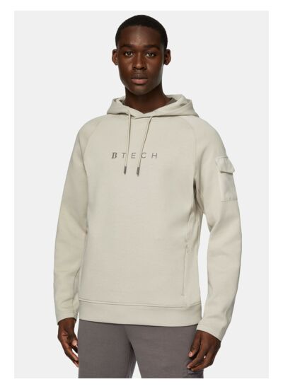 Sweat-Shirt À Capuche En Coton Mélangé Scuba Léger