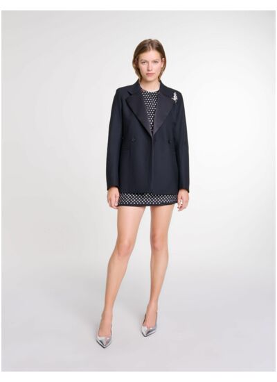 Veste de costume à broche