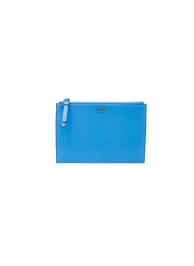 Lettrine De Lancel - Pochette Zippee - Bleu acier