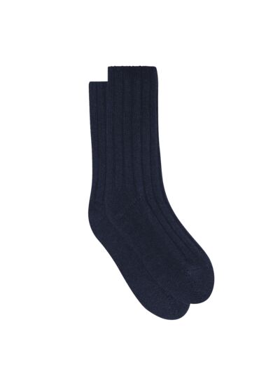 Chaussettes cachemire MARINE