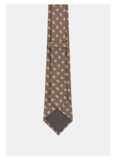 Cravate Motif Paisley En Soie Mélangée