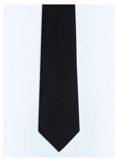 Cravate en soie à chevron uni