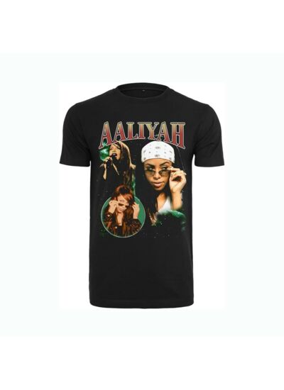Mister Tee T-shirt Aaliyah Retro Noir
