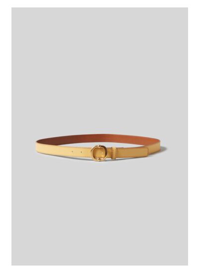 Ceinture cuir boucle dorée