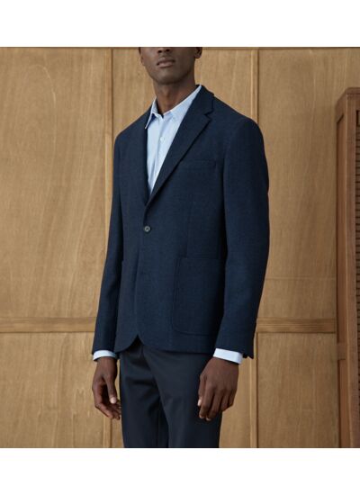 Veste seule Heaton en laine Dusky Navy