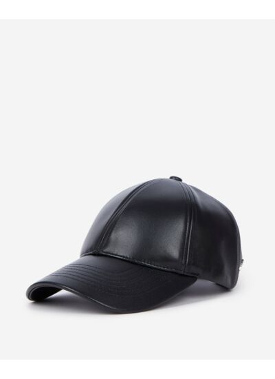 Casquette En Cuir Noir