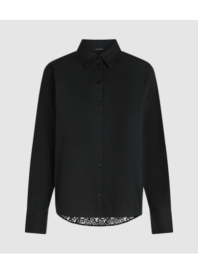 POPLIN LACE MIX BLOUSE