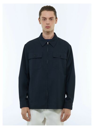 Surchemise en twill technique