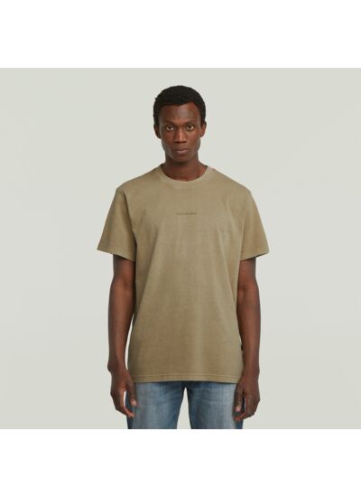 T-Shirt Overdyed Center Chest Loose