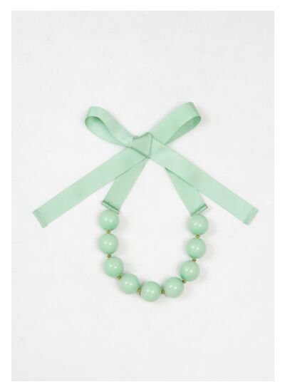 Collier Bella-à grosses perles vertes