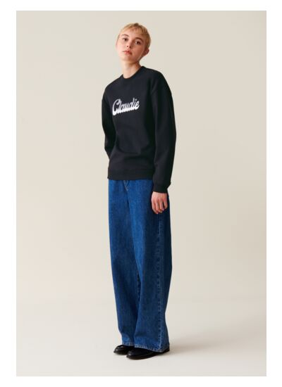 Sweatshirt ample imprimé Claudie