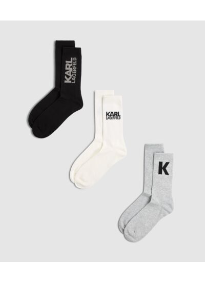 MULTI LOGO SPORT SOCKS 3PK