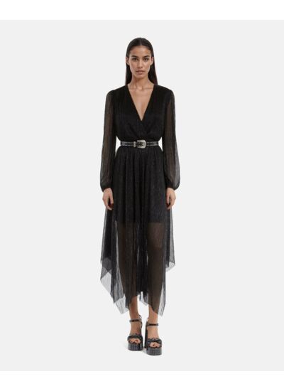 Robe Asymetrique En Lurex