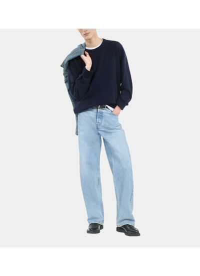 Pull En Cachemire Bleu Marine Homme