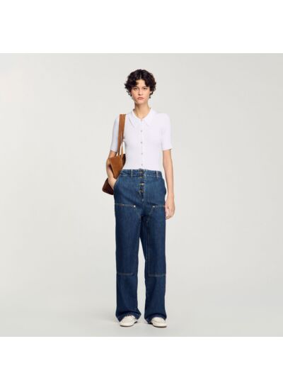 Cardigan en maille côtelée