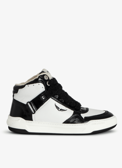 Zadig&Voltaire High wings leather mix