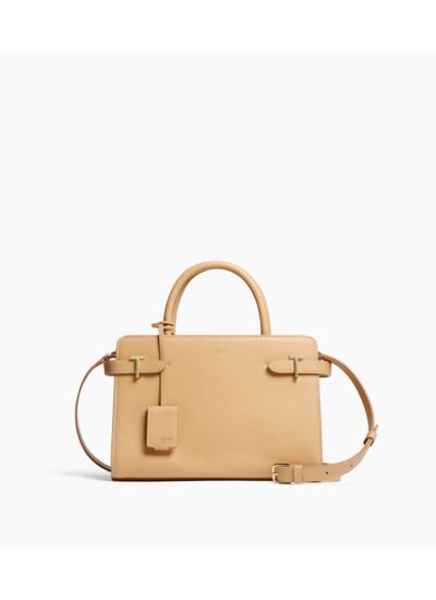 Sac à main moyen modèle Emilie en cuir grainé