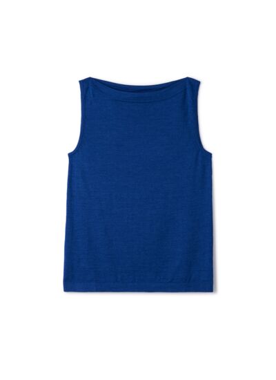Débardeur col bateau - Femme - BLEU APNEE