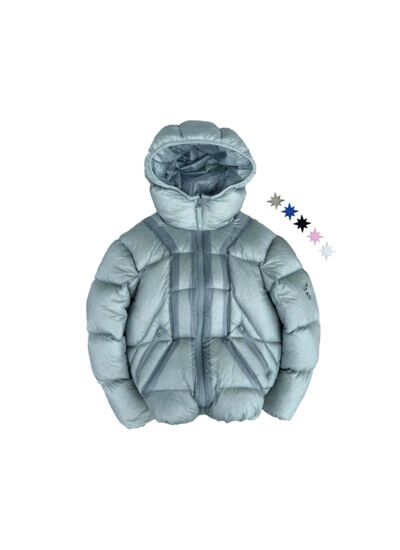 Finesse Mentality Puffer Jacket Blue