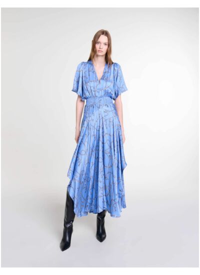 Robe longue imprimée