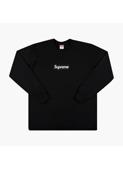 Supreme T-Shirt Manches Longues Box Logo Noir