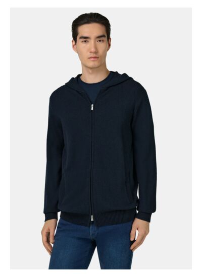 Pull Full Zip En Maille De Cachemire Mélangé