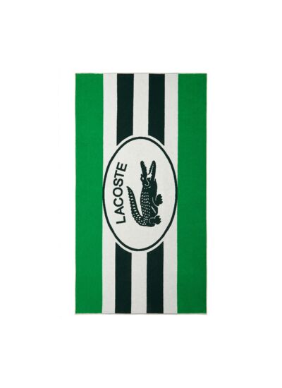Lacoste - Serviette de plage en coton 520 g/m², L Badge